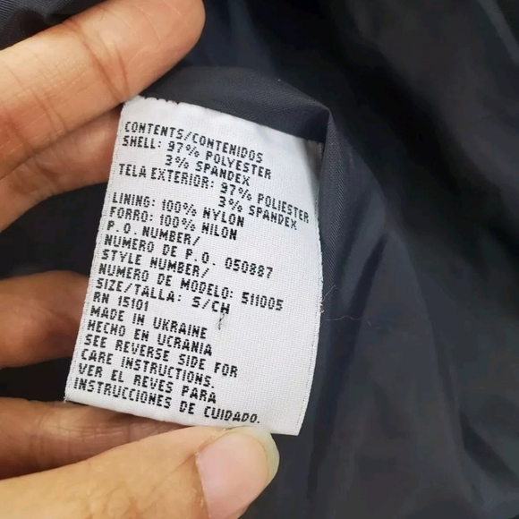 Vntg Women's Jacket Removable Hood Belt Black Silky CS Signature Ukraine Made S - Picture 11 of 11